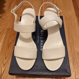 Cole Haan white sandals size 10